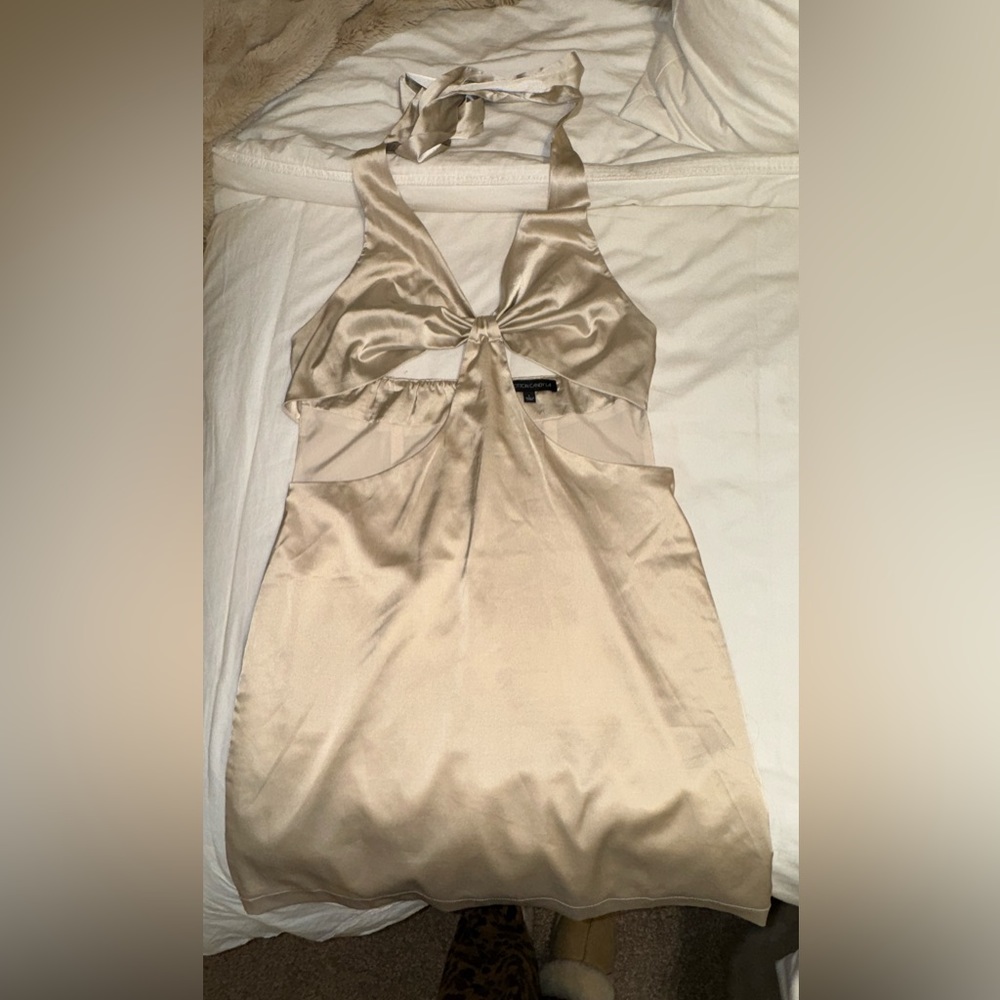 GREAT CONDITION SATIN CUT OUT MINI DRESS